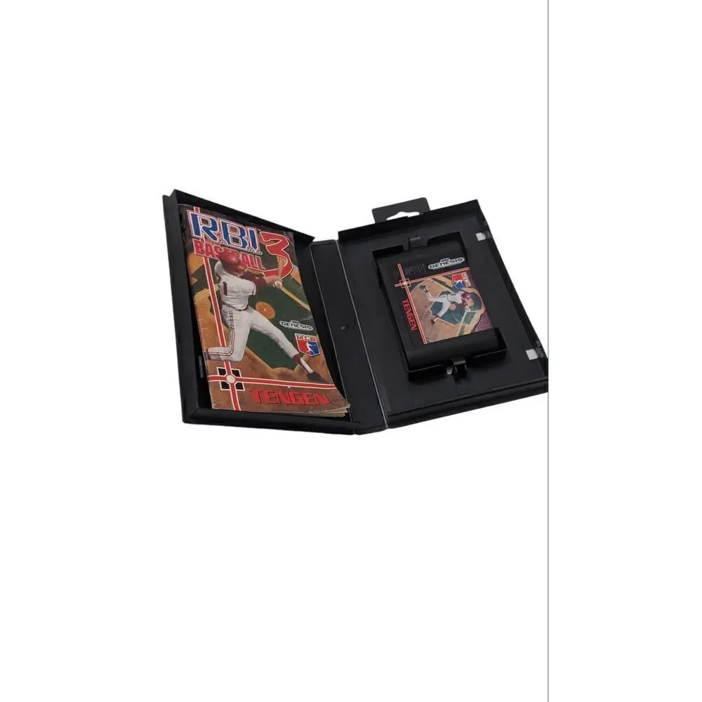 RBI Baseball 3 Sega Genesis Tengen Video Game Complete CIB Vintage 1991 Japan‎